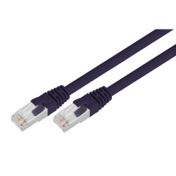 1mtr 40GbE Cat 8 S/FTP Shielded Patch Cable LSZH - Purple