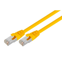 1mtr 40GbE Cat 8 S/FTP Shielded Patch Cable LSZH - Yellow