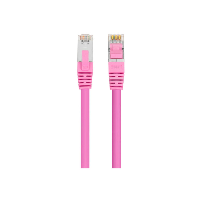 2mtr 40GbE Cat 8 S/FTP Shielded Patch Cable LSZH - Pink