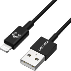 Comsol 1.2m Apple Lightning to USB Cable - Black