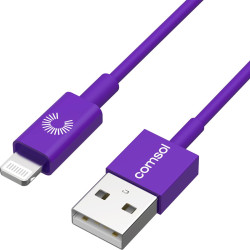Comsol 1.2m Apple Lightning to USB Cable - Purple