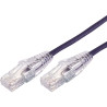 1m 10GbE Ultra Thin Cat 6A UTP Snagless Patch Cable LSZH (Low Smoke Zero Halogen) - Purple