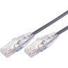 2m 10GbE Ultra Thin Cat 6A UTP Snagless Patch Cable LSZH (Low Smoke Zero Halogen) - Grey