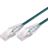3m 10GbE Ultra Thin Cat 6A UTP Snagless Patch Cable LSZH (Low Smoke Zero Halogen) - Green