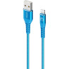 1.2m USB-A to Lightning Cable Reinforced with Aramid Fibre - Blue