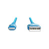 1.2m USB-A to Lightning Cable Reinforced with Aramid Fibre - Blue
