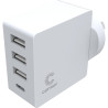 Comsol 4 Port USB Wall Charger with USB-C (24W)