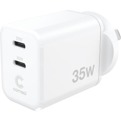 Comsol 35W Dual USB-C Wall...
