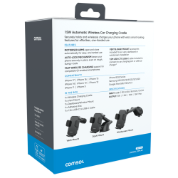 Comsol 15W Auto Wireless Car Charger Vent/Dash