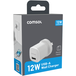 12W USB-A Wall Charger - White