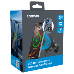Comsol Qi2 Cooling Wireless Car Charger Vent/Dash