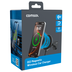 Comsol Qi2 Magnetic Wireless Car Charger Vent/Dash