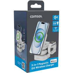 Comsol Qi2 Magnetic Wireless Charging 3-in-1 Dock