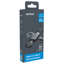 Comsol USB-C and USB-A SD Card Reader