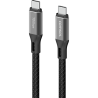 Comsol 2m Black 10Gbps USB-C to USB-C Cable Charge & Sync Cable