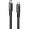 Comsol 2m Black 20Gbps 100W USB-C to USB-C Data & Charge Cable