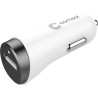 Comsol Single Port USB Car Charger 2.4A (12W) - Black/White