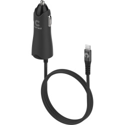Comsol 2 Port USB Car Charger with Lightning Cable 2.4A(24W)