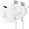 20W USB-C Wall Charger + 1.2m USB-C to USB-C Cable