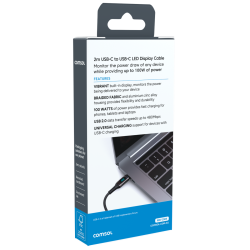 Comsol 2m USB-C to USB-C LED Display Cable