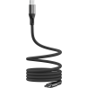 Comsol 1m Black USB-C to USB-C Magnetic Coiled Charge & Sync Cable