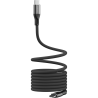 Comsol 2m Black USB-C to USB-C Magnetic Coiled Charge & Sync Cable
