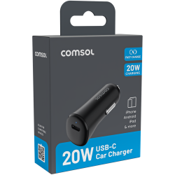 Comsol 20W Single Port USB-C Car Charger