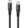 Comsol 30cm USB-C to USB-C Silicone + Fabric Cable