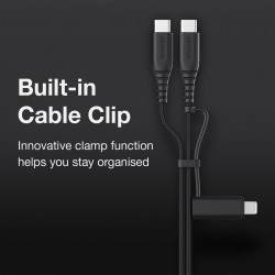 Comsol 1.2m USB-C to C with Lightning Adapter Cable