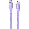 Comsol 1.2m USB-C to USB-C Soft Silicone & Fabric Charge & Sync Cable