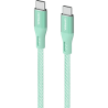 Comsol 1.2m USB-C to USB-C Soft Silicone & Fabric Charge & Sync Cable