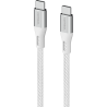 Comsol 1.2m USB-C to USB-C Soft Silicone & Fabric Charge & Sync Cable
