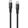 Comsol 2m USB-C to USB-C Soft Silicone & Fabric Charge & Sync Cable