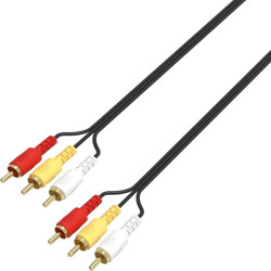 1mtr 3 x RCA Male to 3 x...
