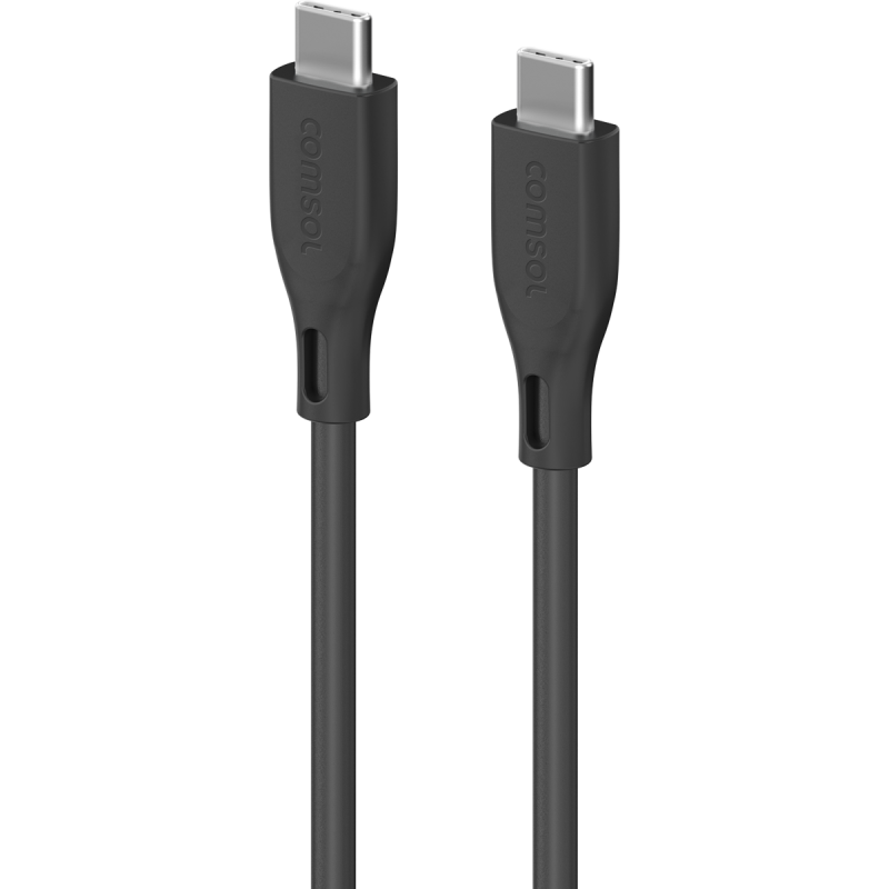 Comsol 3m USB-C to USB-C Super Soft Silicone Charge & Sync Cable