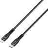 2m USB-C to Lightning Cable Reinforced with Aramid Fibre - Black