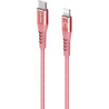 3m USB-C to Lightning Cable Reinforced with Aramid Fibre - Pink