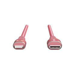 3m USB-C to Lightning Cable Reinforced with Aramid Fibre - Pink