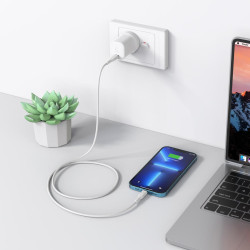 1.2m GRS Certified USB-C to Lightning Cable - White
