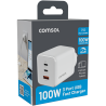 Comsol 100W GaN USB Wall Charger 2 x USB-C & USB-A