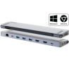 Comsol Dual Monitor USB-C 12 Port Docking Station