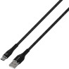 3m USB-A to USB-C Cable Reinforced with Aramid Fibre - Black