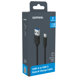 Comsol 3m USB-A to USB-C 5Gbps Cable