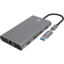 Comsol USB-C Dual 4K HDMI/DP Multi-Port Universal Adapter