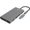 Comsol USB-C Dual 4K HDMI/DP Multi-Port Universal Adapter