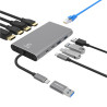 Comsol USB-C Dual 4K HDMI/DP Multi-Port Universal Adapter