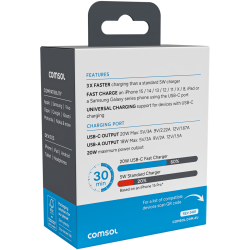 Comsol 20W 2 Port USB Wall Charger