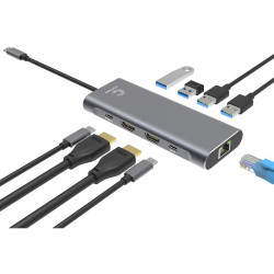 USB-C Windows DP-Alt Dual 4K HDMI Multi-Port Adapter