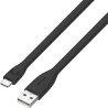 Comsol USB-A to USB-C Cable Silicone 25cm Black