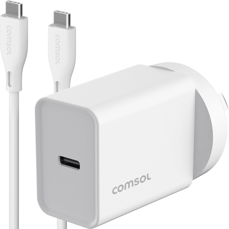 Comsol 20W USB-C Wall Charger + 1.5m USB-C to C Cable